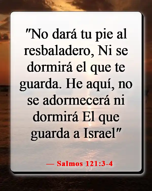 Versículos de la Biblia sobre recordar la fidelidad de Dios (Salmos 121:3-4)