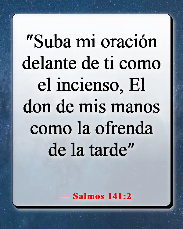 Versículos bíblicos para la oración de apertura en la iglesia (Salmos 141:2)