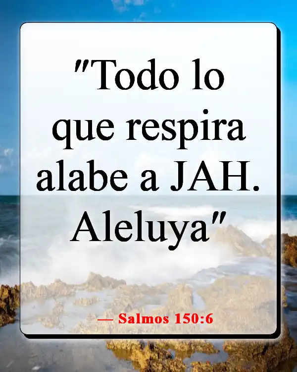 Versículos de la Biblia sobre la belleza de la creación de Dios (Salmos 150:6)