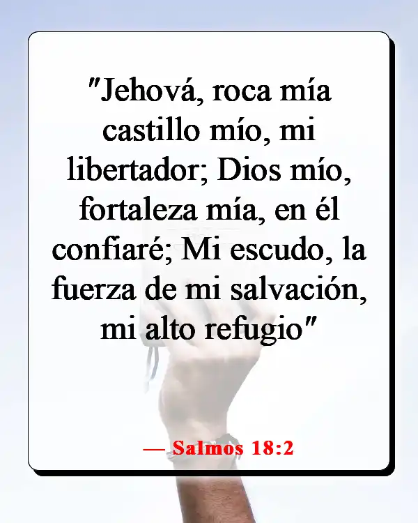 Versículos de la Biblia sobre Dios peleando nuestras batallas (Salmos 18:2)