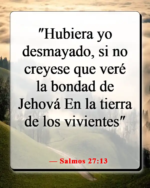 Versículos de la Biblia sobre recordar la fidelidad de Dios (Salmos 27:13)