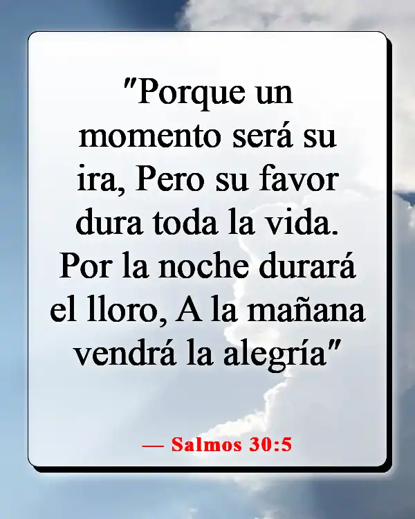 Versículo de la Biblia sobre entregar los problemas a Dios (Salmos 30:5)