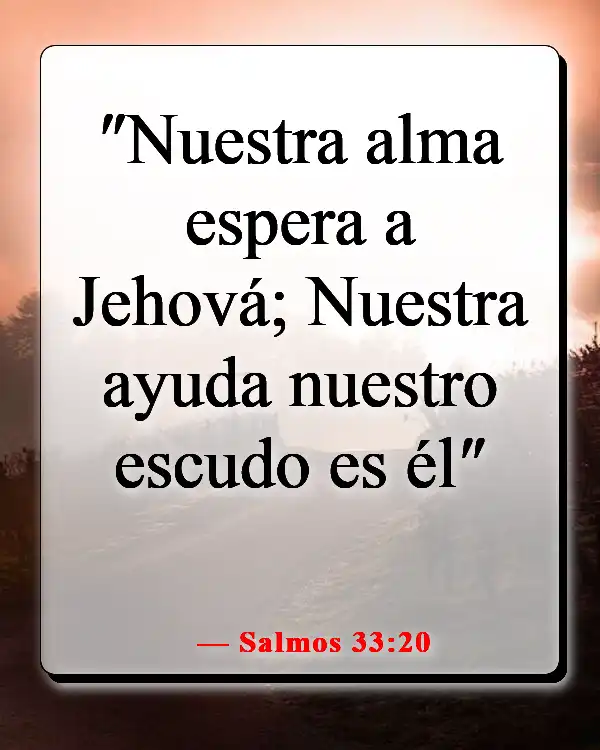 Versículos de la Biblia sobre Dios peleando nuestras batallas (Salmos 33:20)