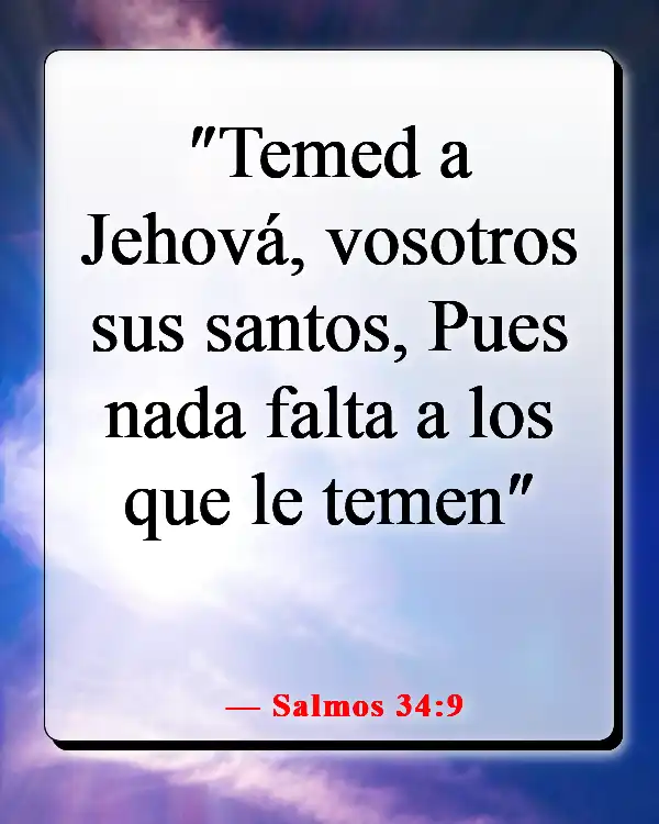 Versículo de la Biblia sobre una mujer que teme al Señor (Salmos 34:9)
