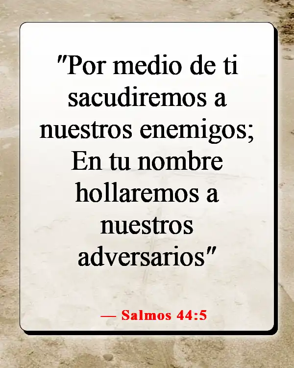 Versículos de la Biblia sobre la victoria en Jesús (Salmos 44:5)