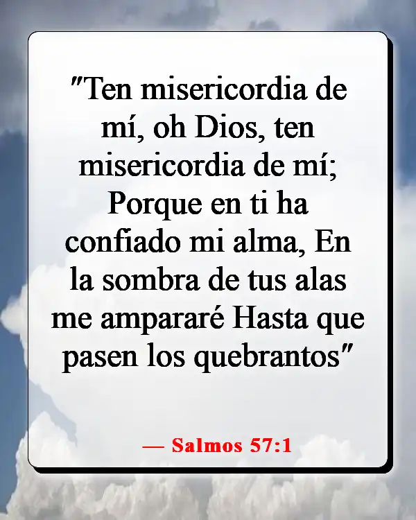 Versículo de la Biblia sobre entregar los problemas a Dios (Salmos 57:1)