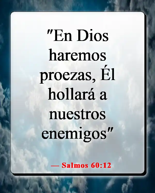 Versículos de la Biblia sobre la victoria en Jesús (Salmos 60:12)