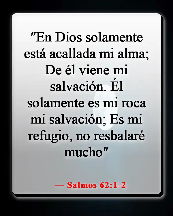 Versículo bíblico para la sanación después de una cirugía (Salmos 62:1-2)