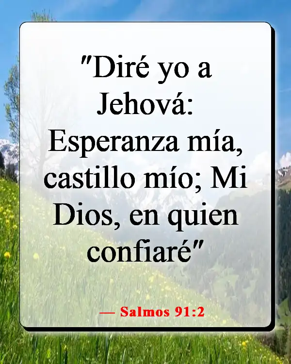 Versículos bíblicos sobre depender de Dios (Salmos 91:2)