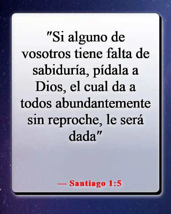 Versículos de la Biblia sobre la oración en tiempos difíciles (Santiago 1:5)