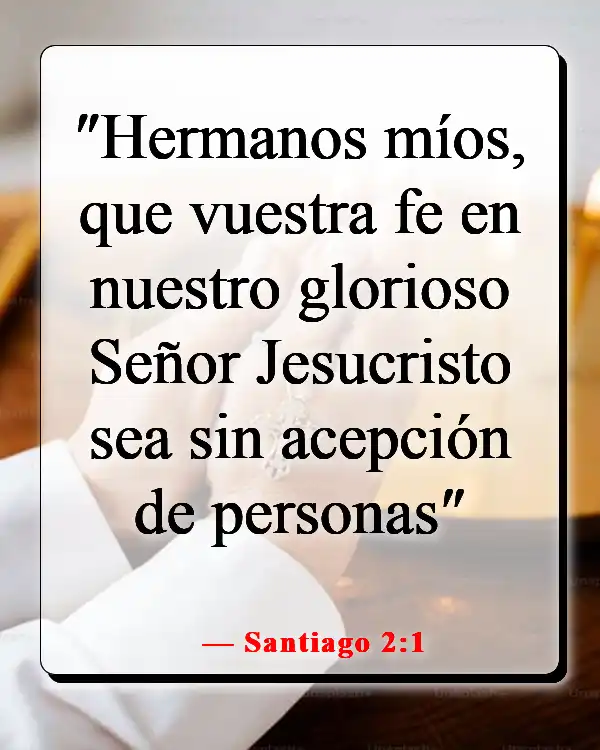 Versículo de la Biblia sobre la equidad y la igualdad (Santiago 2:1)