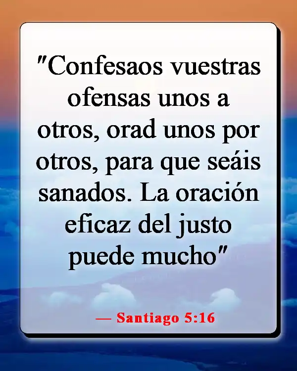 Versículo de la Biblia sobre orar juntos (Santiago 5:16)