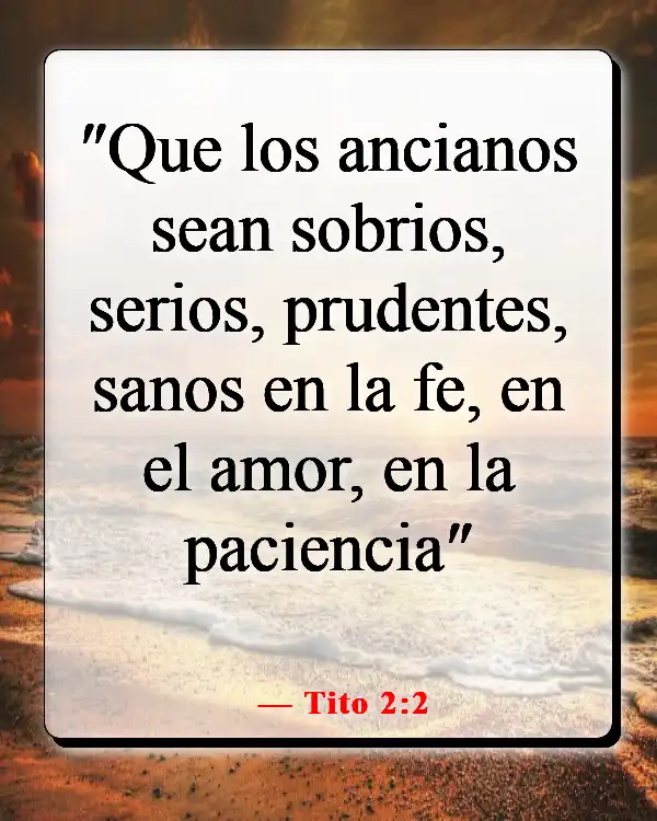 Versículo de la Biblia sobre la paciencia y el tiempo de Dios (Tito 2:2)