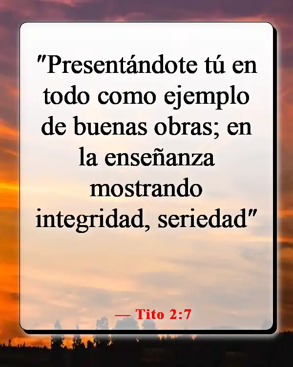 Versículos de la Biblia sobre vivir la vida con propósito (Tito 2:7)