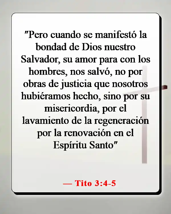 Versículos de la Biblia sobre el amor inagotable de Dios (Tito 3:4-5)