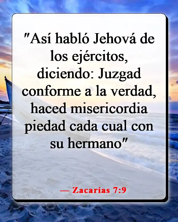 Versículo de la Biblia sobre la equidad y la igualdad (Zacarías 7:9)